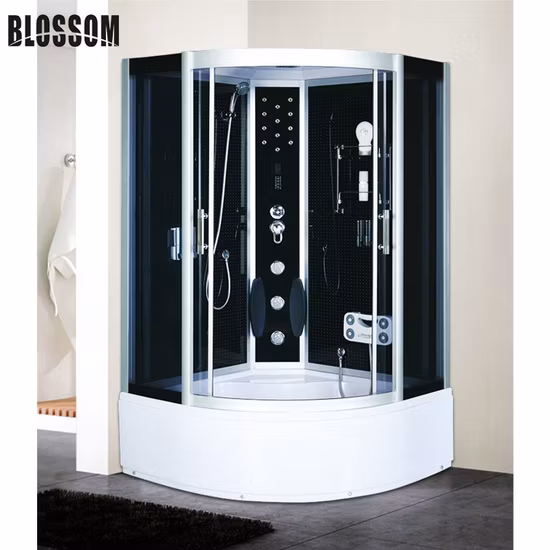 Salle de bains ordinateur verre salle de douche à vapeur complète avec bain à remous Jacuzzy